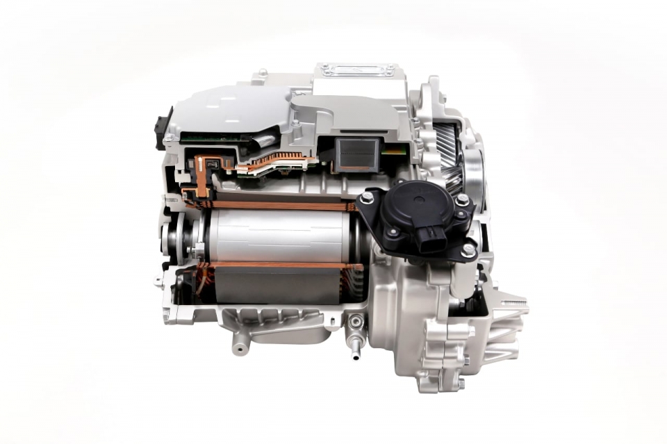 현대자동차그룹 E-GMP 플랫폼의 동력계. 전기 모터의 고성능화와 더불어 모터 냉각 특성의 중요성도 커지고 있다