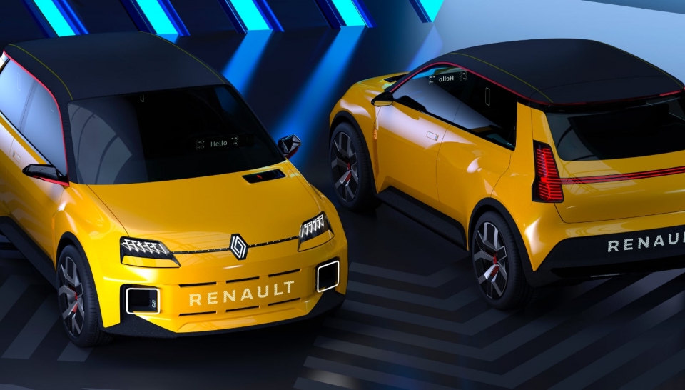 2024년쯤 나올 예정인 르노 5 EV의 프로토타입. B 세그먼트 해치백으로 과거 인기 모델이었던 오리지널 R5의 디자인을 접목했다 (출처: Renault)