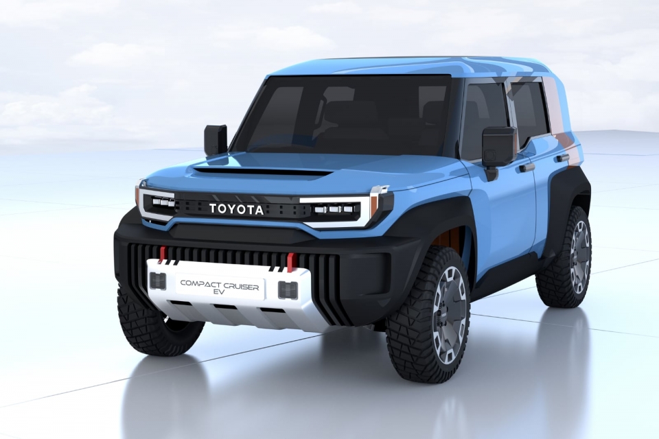 토요타의 장수 인기 4WD였던 랜드 크루저 FJ의 디자인 특징은 컴팩트 크루저 EV(사진)에도 반복되고 있다 (출처: Toyota)