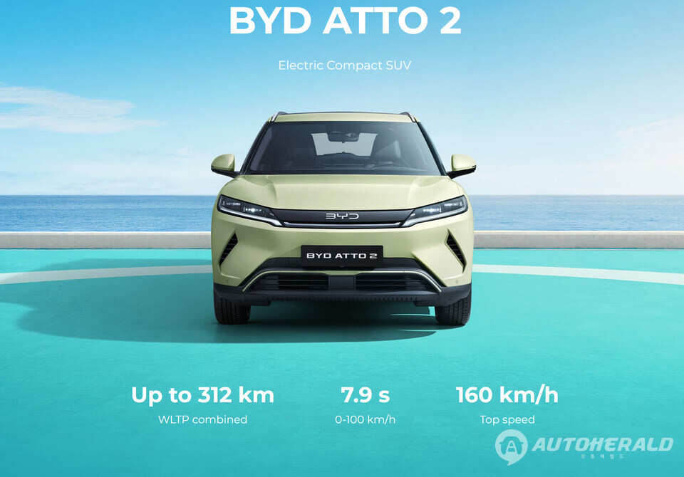 BYD 아토 2 유럽 내 판매 돌입, BYD 사이트 갭처