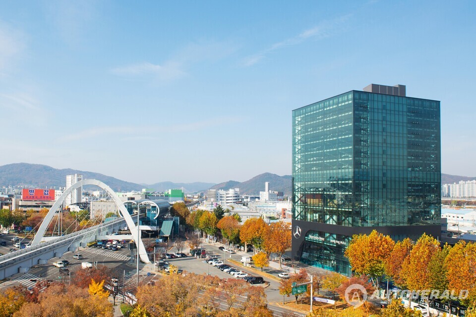 메르세데스 벤츠 대구 북구 서비스센터 외관 전경. (벤츠 코리아)