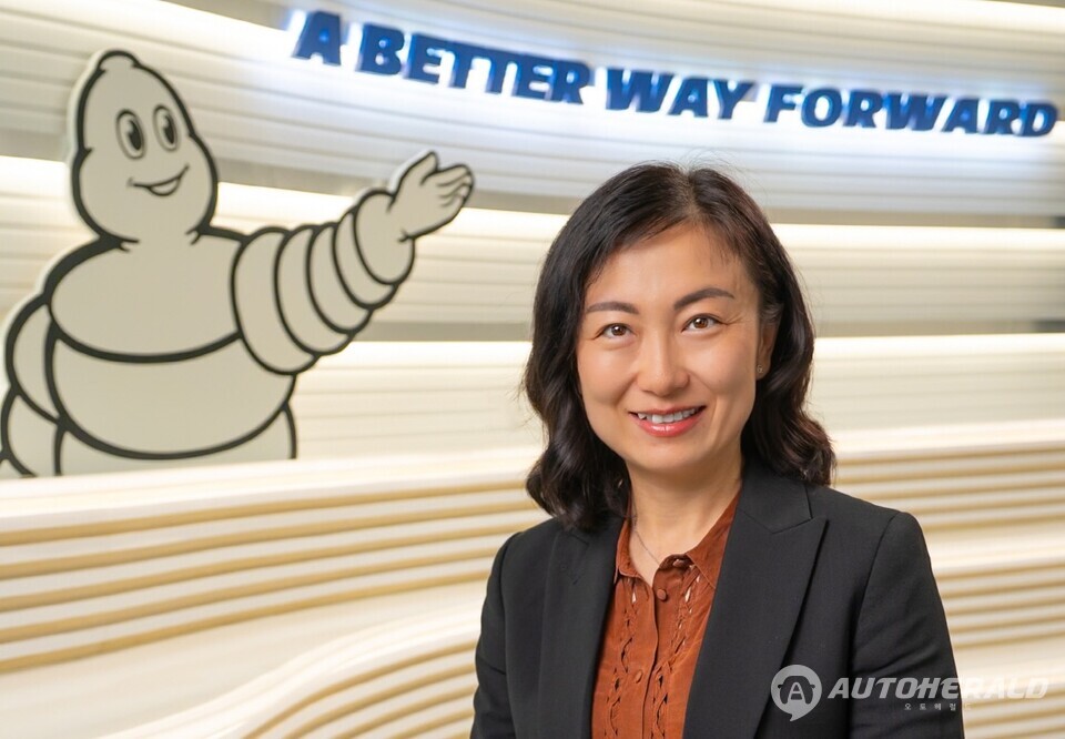 미쉐린코리아 신임 대표이사로 취임한 미셸 주(Michelle Zhu). 