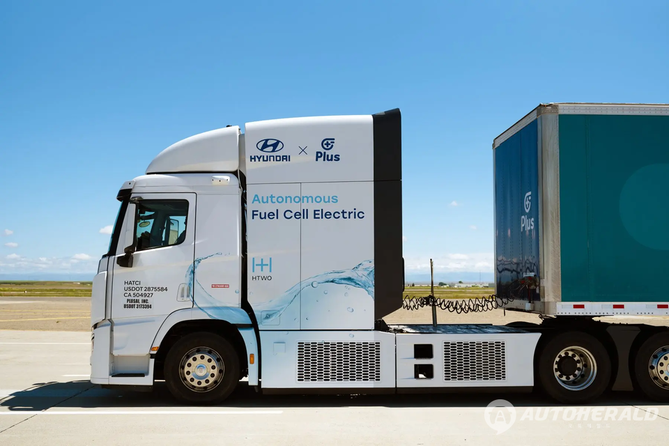 현대자동차와 미국 플러스AI가 공동 개발한 엑시언트 수소 전기트럭. (현대자동차)