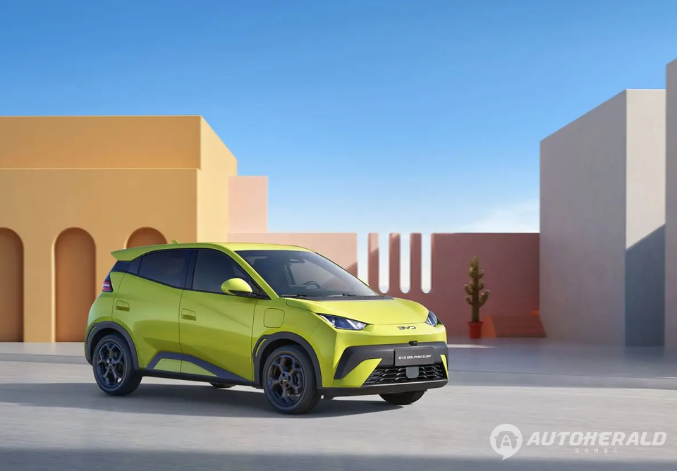 전기차의 민주화를 이끌고 있다는 평가를 받은 중국 BYD 소형 전기 해치백 시걸. (BYD)